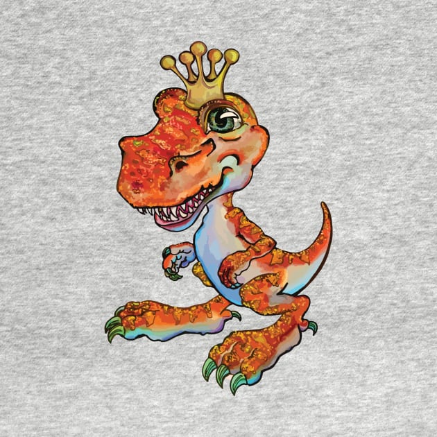 T-Rex: King of the Dinosaurs (Orange) by artfulfreddy